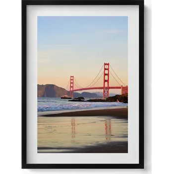 Obraz Dekorativní obraz v rámu do obýváku Most Golden Gate Bridge krajina 50x70 cm