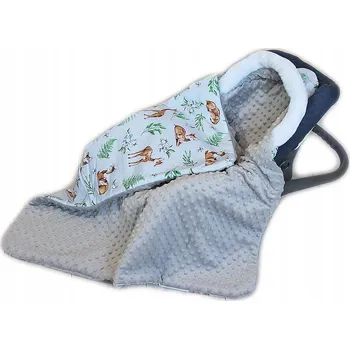 Prostěradlo Dětská deka Baby Nellys 90 x 90 cm šedá