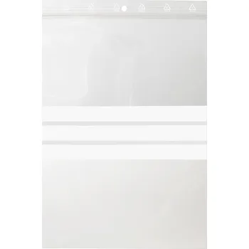 Sáček na potraviny Sáčkové zipové uzavíratelné sáčky S POPISOVACÍM POLEM 70x100 mm 100 ks