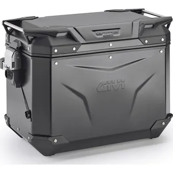 Zavazadlo na motocykl Givi obkev48br černý pravý kufr trekker outback hliníkový (monokey boční), objem 48 ltr.