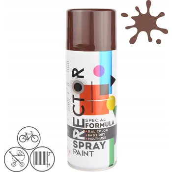 Barva ve spreji Lak barva univerzální smalt sprej hnědý 400 ml