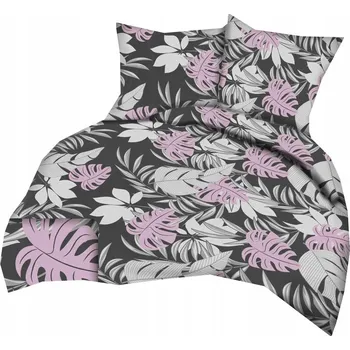 Povlečení KREPOVÉ POVLEČENÍ 140x200cm + 1x 70x80cm Džungle grafit