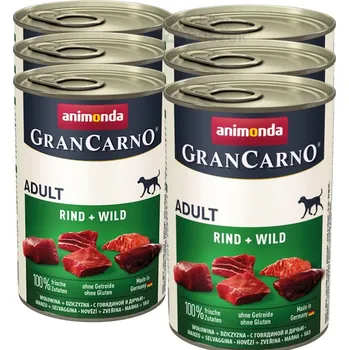 Krmivo pro psa Animonda PES GranCarno Adult SADA 6x400g - Zvěřina