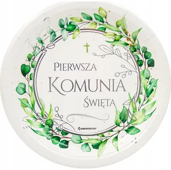 Talíř Papírové talířky První Svaté Přijímání 8 kusů