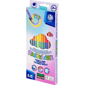Kresba Astra pastelky pastelové oboustranné 12=24