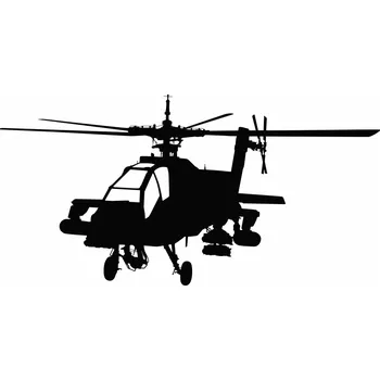 Samolepící dekorace Samolepka na zeď Drukant helikoptéra 70x140 cm černá