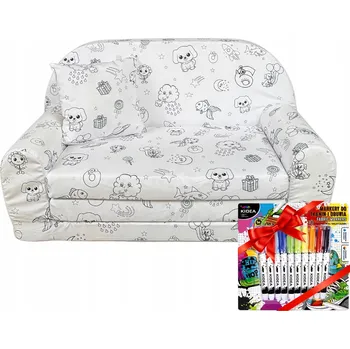 Pohovka Pohovka Fortisline KOLOROWANKI 78 x 104 cm, látka