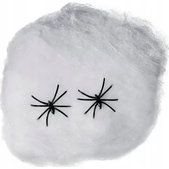 Karnevalový doplněk Pavoučí síť s pavouky Fiestas Guirca 16877 bílá