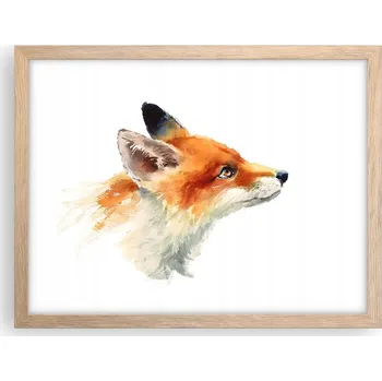 Obraz Obraz plakát v rámu světlý dub do obýváku 40x30 zvířata foto na zeď