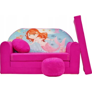 Pohovka Pohovka Tuppi SWM 98 x 168 cm, růžový velur