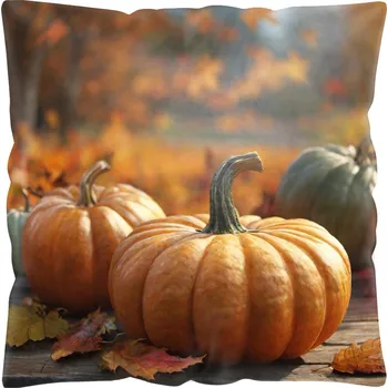 Polštář DEKORAČNÍ POVLEČENÍ NA POLŠTÁŘ 40x40 ANTYALERGICKÉ PODZIMNÍ BARVY