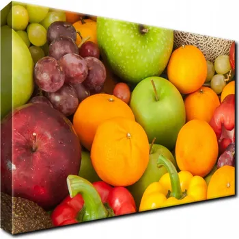 Obraz FOTO OBRAZ do pokoje obýváku 60x40 Ovoce a zelenina