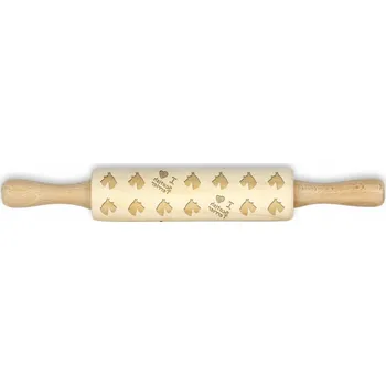 Váleček na těsto Skotský teriér, Aberdeen teriér - malý váleček se vzorem psa, váleček na těsto