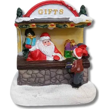 Vánoční dekorace Vánoční městečko s obchodem s dárky a LED osvětlením