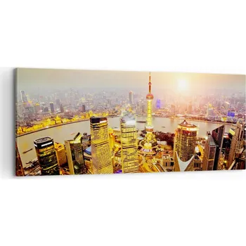 Obraz Foto obraz na plátně canvas 100x40 město obývací pokoj ložnice na zeď velký