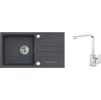Granitový dřez Alveus SET ALVEUS Galapagos 30 - 91+ BATERIE RENO CHR SETA521