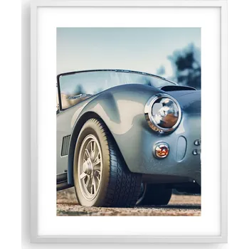 Obraz Obraz plakát na zeď v bílém rámu 40x50 auto foto plakáty do obýváku