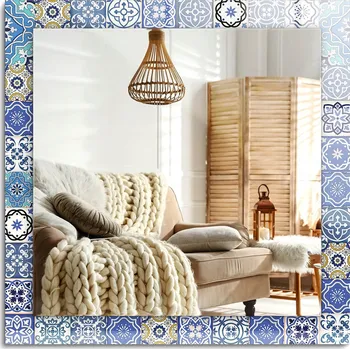 Zrcadlo Zrcadlo s potiskem do koupelny ložnice obývacího pokoje Marocké 60x60 cm