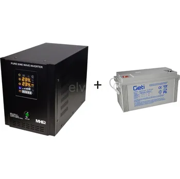 Kotel Záložní zdroj 1200W + baterie GEL 120Ah pro kotel na tuhá paliva s podavačem