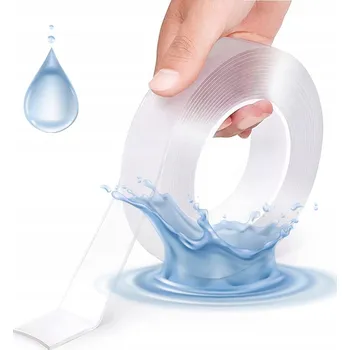 Lepicí páska NANO OBOUSTRANNÁ PÁSKA OPAKOVANĚ POUŽITELNÁ 5M/3CM SILNÉ LEPIDLO VODĚODOLNÁ HQ