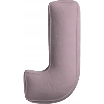 Polštář Polštář velurový písmeno J, 40 cm VELKÝ růžový