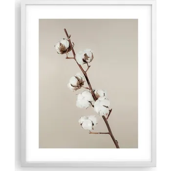 Obraz Obraz plakát na zeď v bílém rámu 40x50 květina příroda plakáty do obýváku