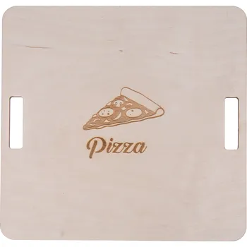 Kuchyňské prkénko Dřevěné prkénko na pizzu s gravírováním 36 cm EKO