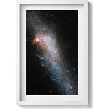 Obraz Dekorativní nástěnný obraz v rámu do obýváku Galaxie hvězdy vesmír 40x60 cm