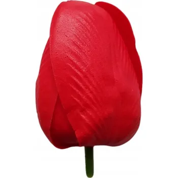 umělá květina KVĚTINY Z MÝDLA tulipán červený pro aranžmá, kytice, dekorace, box, dárek