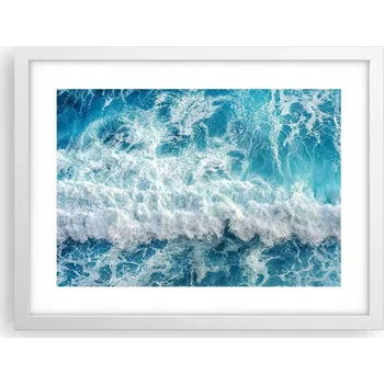 Obraz Obraz plakát v bílém rámu do obýváku 40x30 moře foto plakáty na zeď