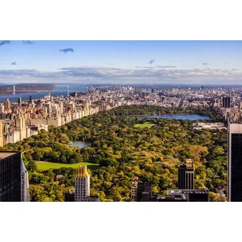 Obraz Obraz Na Plátně Panorama New Yorku z ptačí perspektivy 120x80