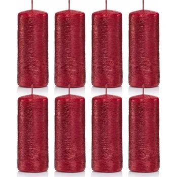 Svíčka Tradiční parafinová svíčka bez vůně Drobo 8 ks