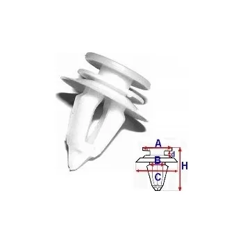 Ventilátor topení a klimatizace Vnitřní sponka čalounění Ford Mercedes B23171