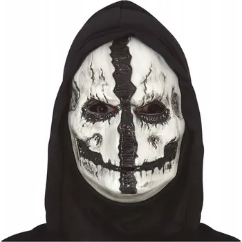 Karnevalová maska Maska na obličej Guirca plastová kostlivec vícebarevná