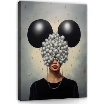 Obraz OBRAZ NA PLÁTNĚ NA ZEĎ ŽENA ABSTRAKCE VELKÝ DO LOŽNICE OBÝVACÍHO POKOJE 60x40