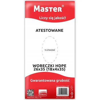 Sáčkové svačinové fólie HDPE 18x4x35 cm