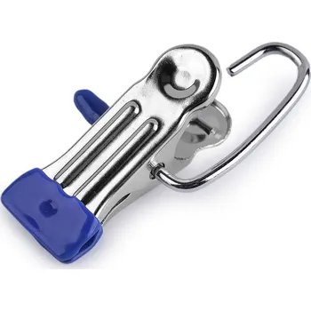 Věšák Háček kovový na zboží s klipem Varianta: stříbrná, Balení: 5 ks