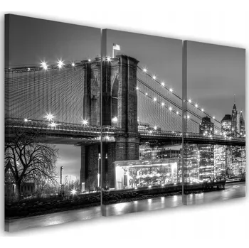 Obraz Obraz Triptych Manhattan Most New York 60x40