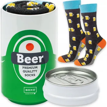 Pánské ponožky Soxo pánské ponožky s motivem piva - plechovka piva