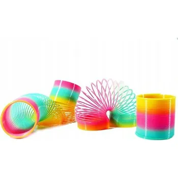 Hračka pro nejmenší Dovednostní hra Duhová natahovací pružina Eurobatt