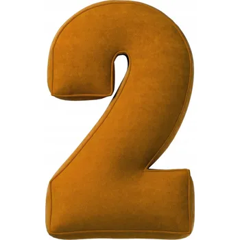 Polštář YellowTipi Polštář Číslice 2 medová