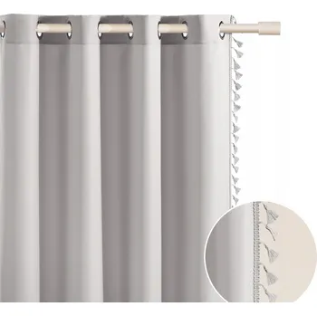 Obraz Hotový závěs do obýváku na kroužcích 140x280 Room99 Lara šedá