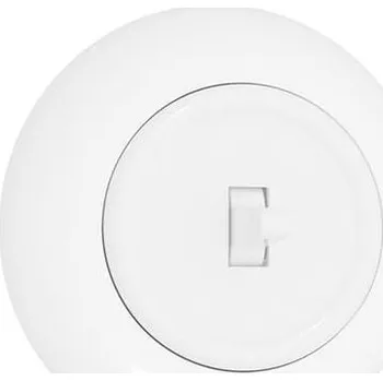 vypínač Jednopólový schodišťový vypínač s rámečkem bílý LOFT