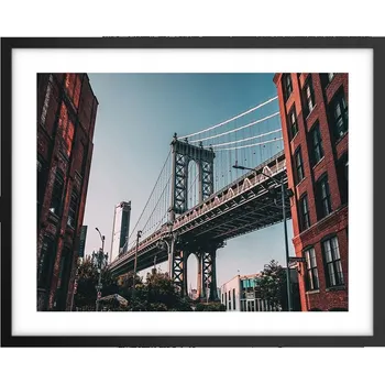 Obraz Foto obraz plakát na zeď v černém rámu 50x40 New York do obýváku