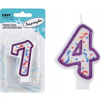 Dortová svíčka Narozeninová svíčka číslice 4 na oslavu