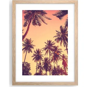 Obraz Obraz plakát v rámu světlý dub do obýváku 30x40 botanika plakáty na zeď