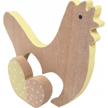 Obraz Velikonoční figurka dřevěná slepice 15 cm