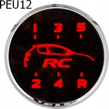 Hlavice řadicí páky PEUGEOT hlavice řadicí páky kůže podsvícená LED 206 406 207 307 407