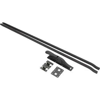 Garážová závora + baskwila, 212,5 cm, černá