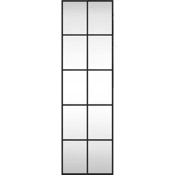 Zrcadlo Zrcadlo nástěnné, černé, 30x100 cm, obdélníkové, železo